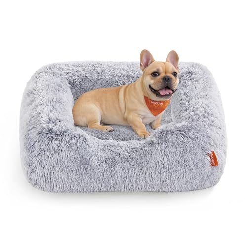 Feandrea Hundebett, Hundekissen, 71 x 55 x 18 cm, Hundekorb, weiche Polsterung, Hundesofa, erhöhte...