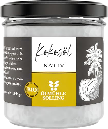 ÖLMÜHLE SOLLING - BIO Kokosöl | 100% natives Bio-Kokosnussöl | Ideal geeignet zum Braten, Backen...