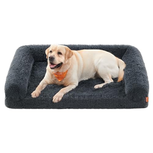 Feandrea FluffyHug Hundebett, Hundekissen Größe XXL, Hundematte für große Hunde, Hundesofa...