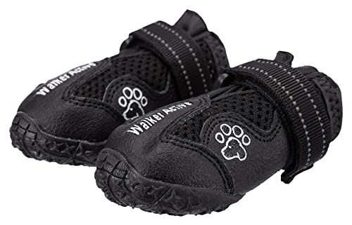TRIXIE rutschfeste Hundeschuhe 'Pfotenschutz Walker Active, L–XL, 2 St., schwarz'- 19466